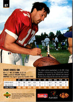 1995 SP Dave Krieg #87