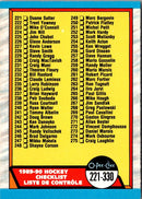 1989 O-Pee-Chee Checklist 221-330