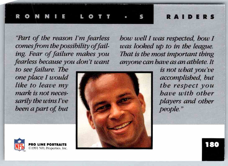 1991 ProLine Ronnie Lott