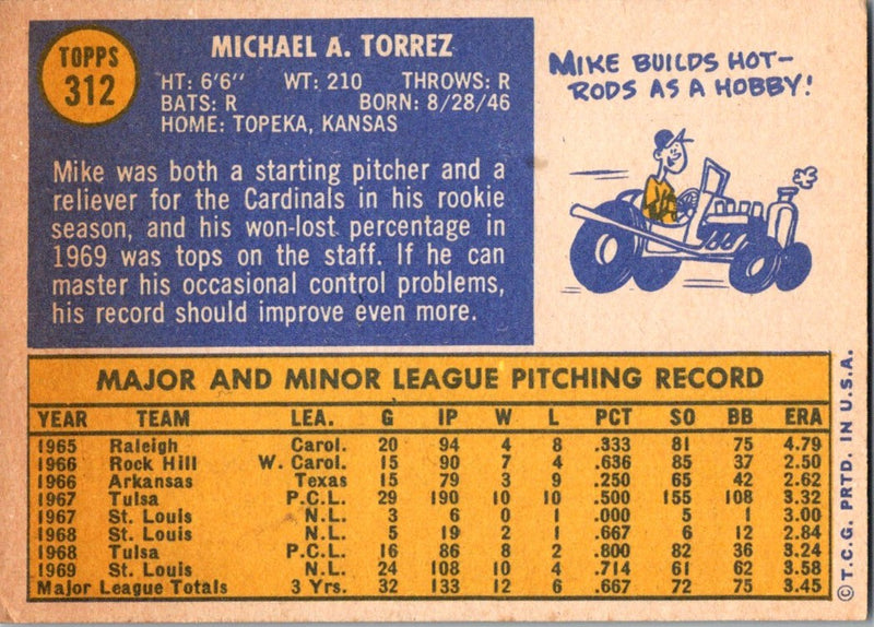 1970 Topps Mike Torrez