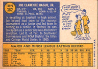 1970 Topps Joe Hague #362 EX-MT+