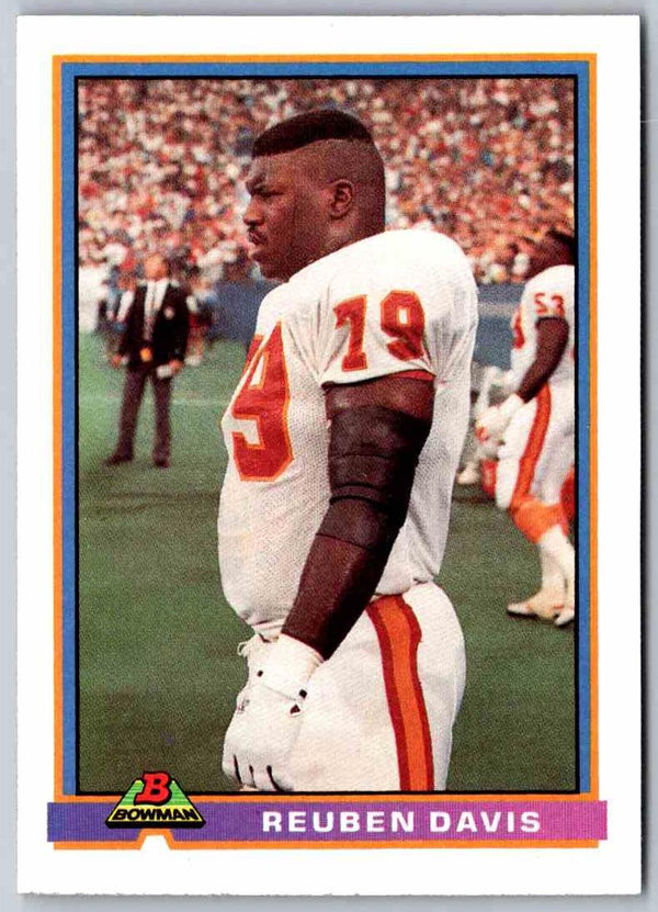 1991 Bowman Football Reuben Davis #522