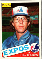 1985 O-Pee-Chee Fred Breining #36