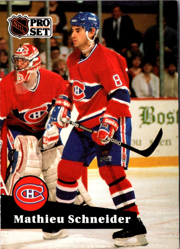1991 Pro Set Mathieu Schneider #119
