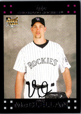 2007 Topps Updates & Highlights Zach McClellan #UH167 Rookie