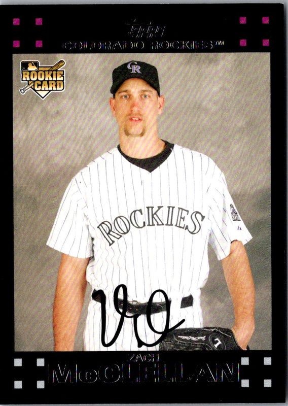 2007 Topps Updates & Highlights Zach McClellan #UH167 Rookie