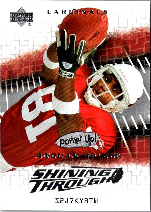 2004 Upper Deck Power Up Shining Through Anquan Boldin #ST-1