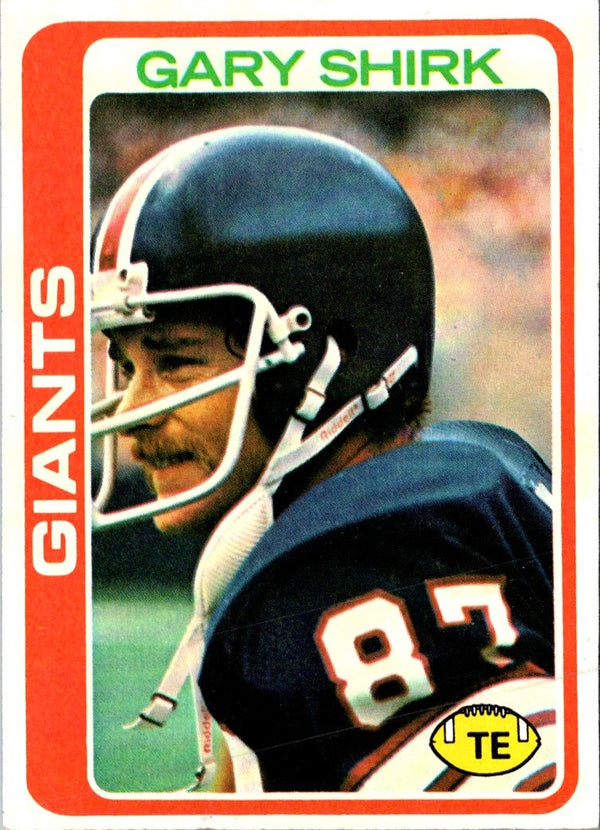 1978 Topps Gary Shirk #54 Rookie