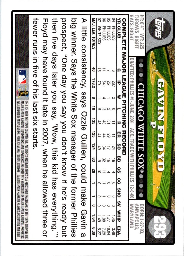 2008 Topps Gavin Floyd