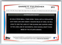 2014 Bowman Garrett Fulenchek #DP72