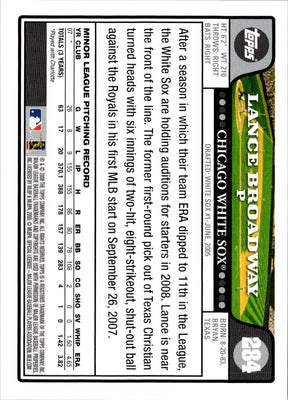 2008 Topps Lance Broadway #284 Rookie