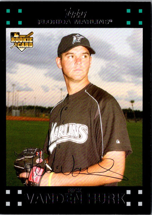 2007 Topps Updates & Highlights Rick Vanden Hurk #UH168