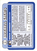 1990 Swell Baseball Greats Deron Johnson #34