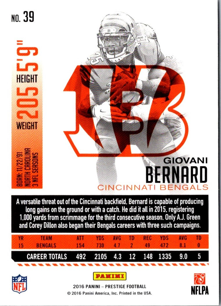 2016 Panini Playoff Giovani Bernard