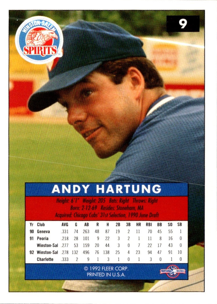 1992 Fleer Excel Andy Hartung