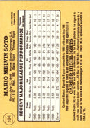 1985 Donruss Mario Soto