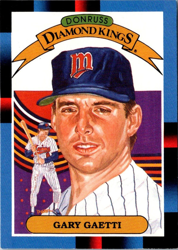 1988 Donruss Diamond Kings Gary Gaetti #19