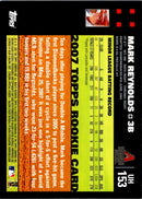 2007 Topps Updates & Highlights Mark Reynolds