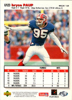 1995 Collector's Choice Update Bryce Paup #U123