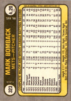 1981 Fleer Mark Bomback #323 Rookie