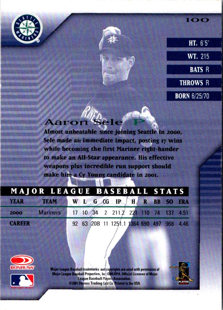 2001 Donruss Signature Aaron Sele