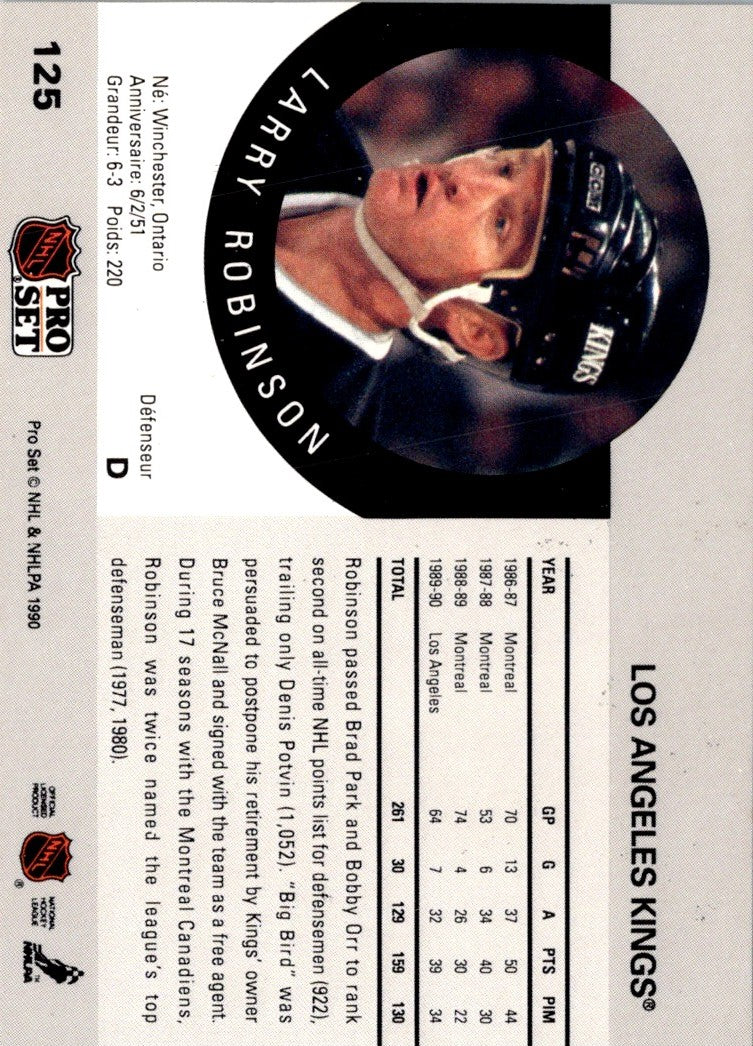 1990 Pro Set Larry Robinson