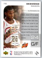 2001 Upper Deck Desmond Mason #78 /25