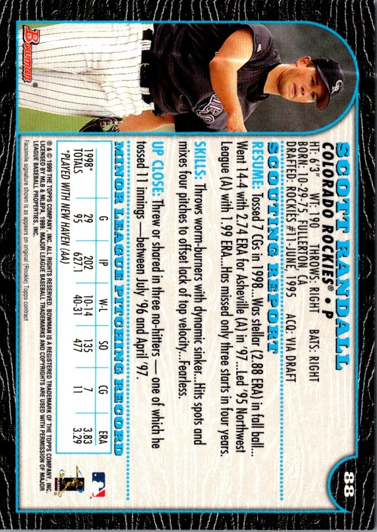 1999 Bowman Scott Randall