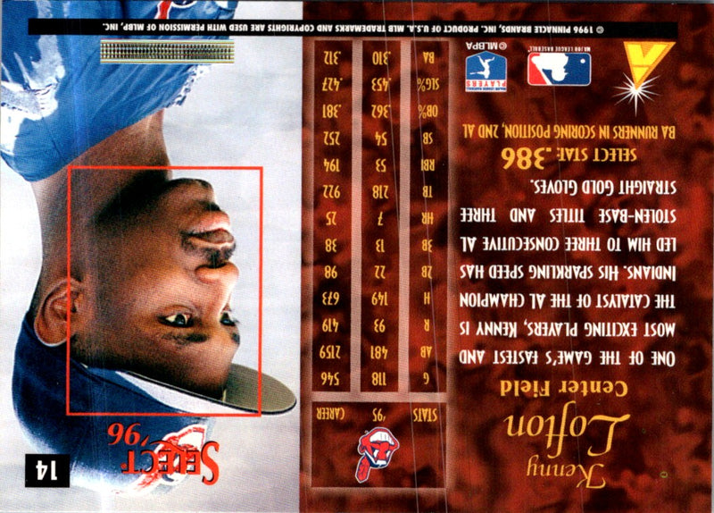 1997 Pinnacle Certified Lasting Impressions Kenny Lofton