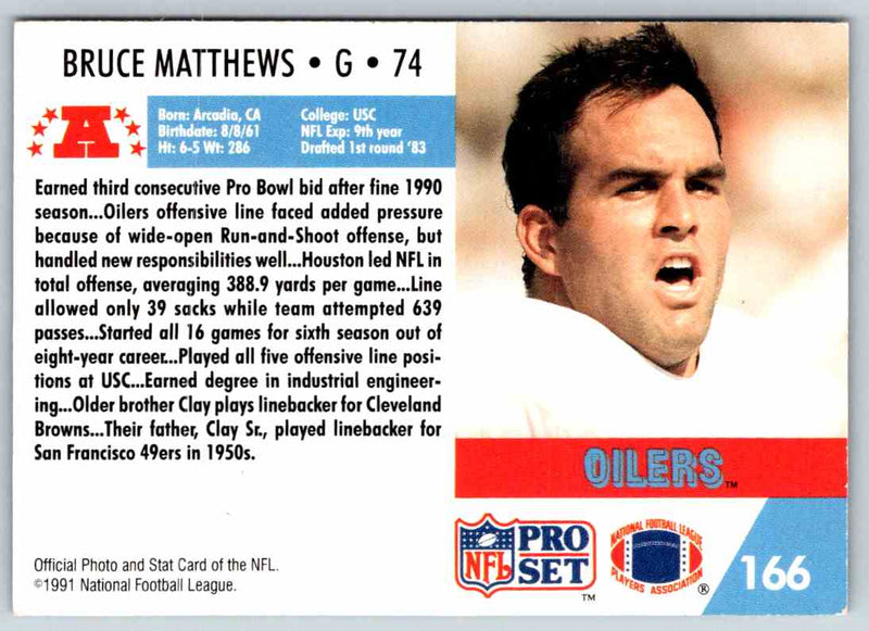 1992 Proset Bruce Matthews