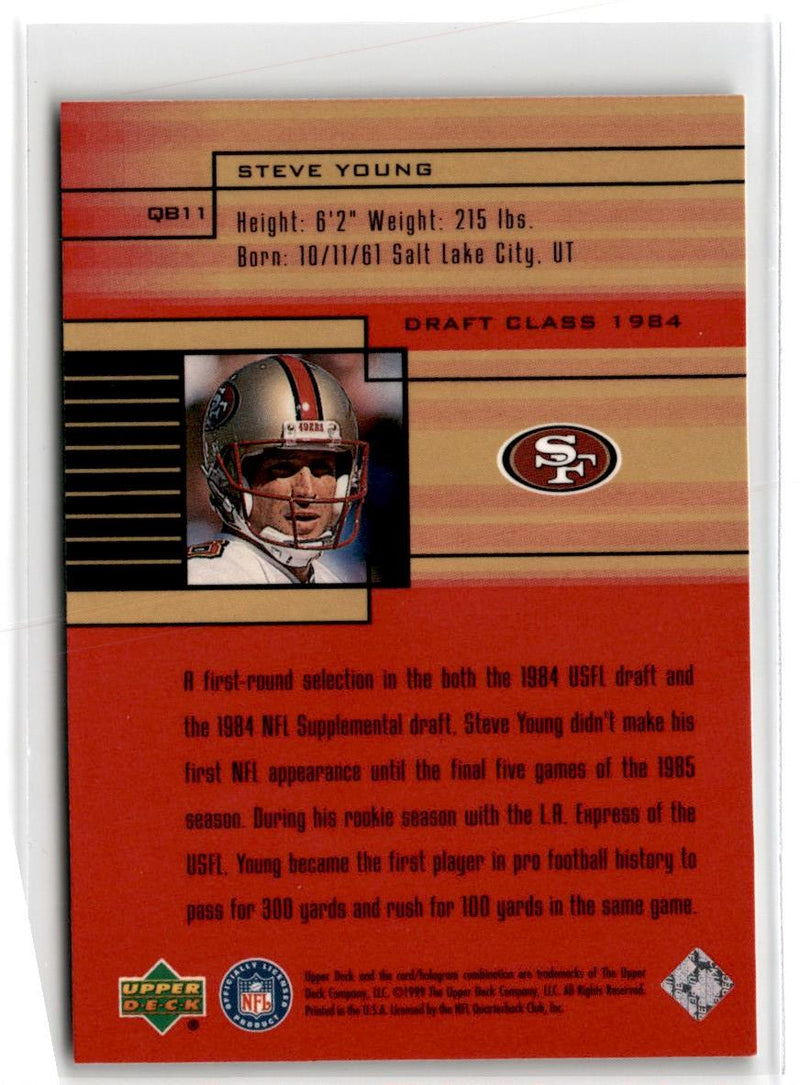 1999 Upper Deck Quarterback Class Steve Young