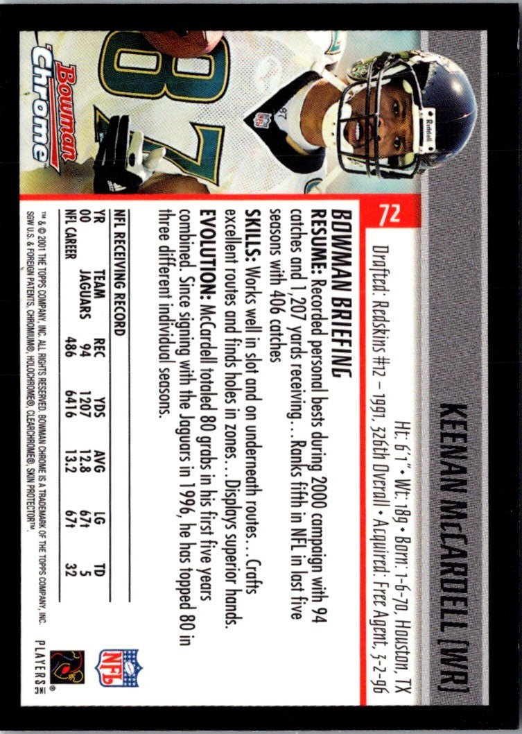 2001 Bowman Keenan McCardell