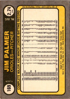 1981 Fleer Jim Palmer #169