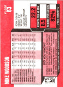 1989 Fleer Mike Woodson