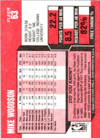 1989 Fleer Mike Woodson #63