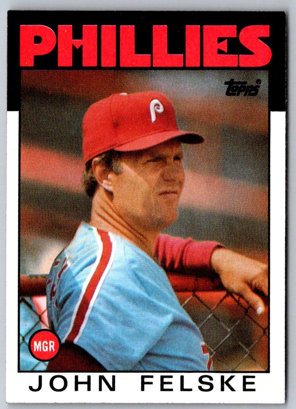 1986 Topps John Felske #621