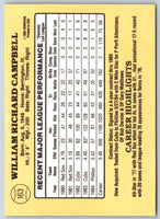 1985 Donruss Bill Campbell #163