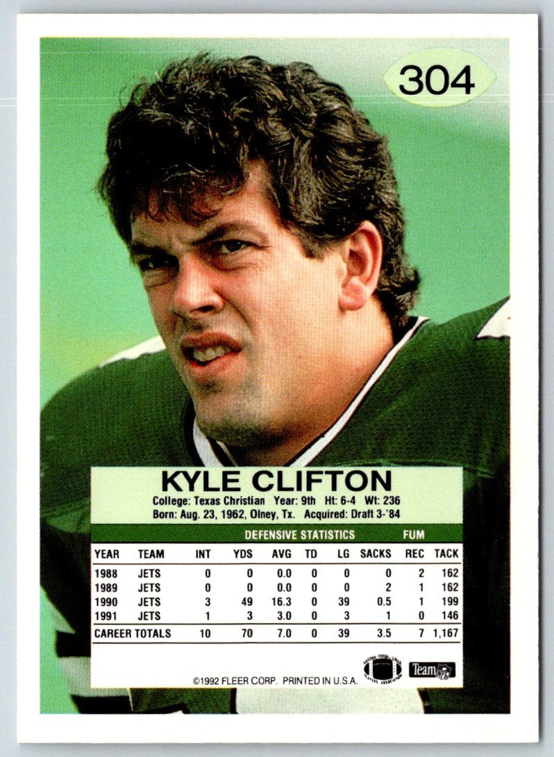 1992 Fleer Kyle Clifton