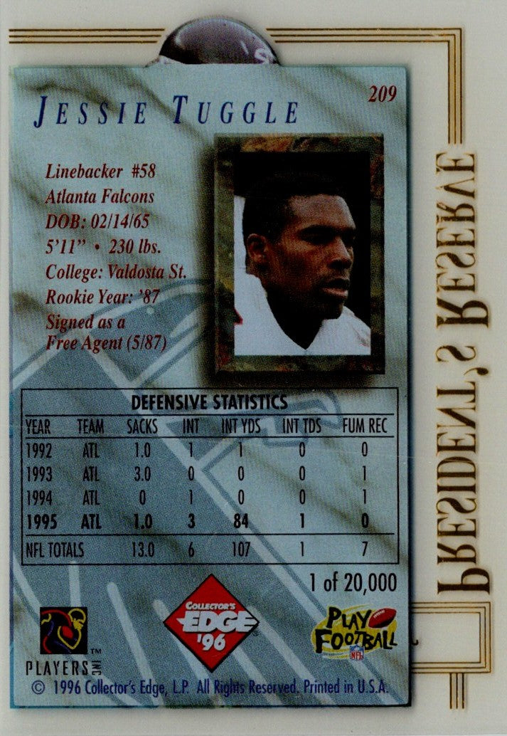 1996 Collector's Edge President's Reserve Jessie Tuggle