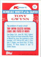 1988 Topps Kmart Memorable Moments Tony Gwynn #12