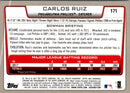 2012 Bowman Chrome Carlos Ruiz