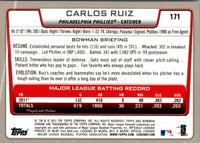 2012 Bowman Chrome Carlos Ruiz #171