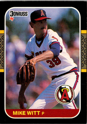 1987 Leaf Mike Witt #111