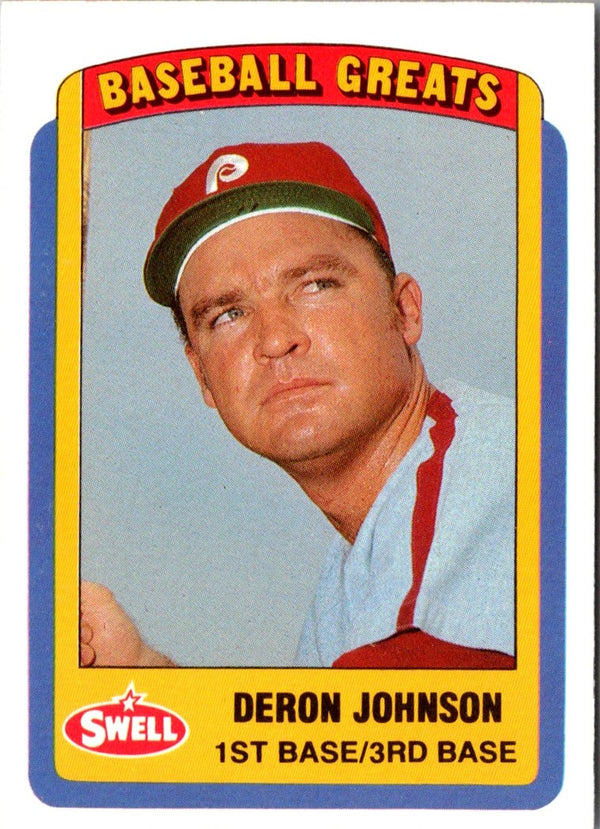 1990 Swell Baseball Greats Deron Johnson #34