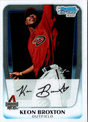 2011 Bowman Chrome Prospects Keon Broxton #BCP42