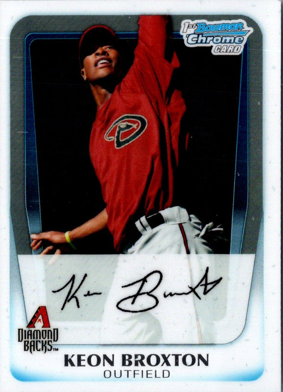 2011 Bowman Chrome Prospects Keon Broxton #BCP42