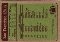 1984 Topps 49ers Team Leaders - Dwight Clark #349