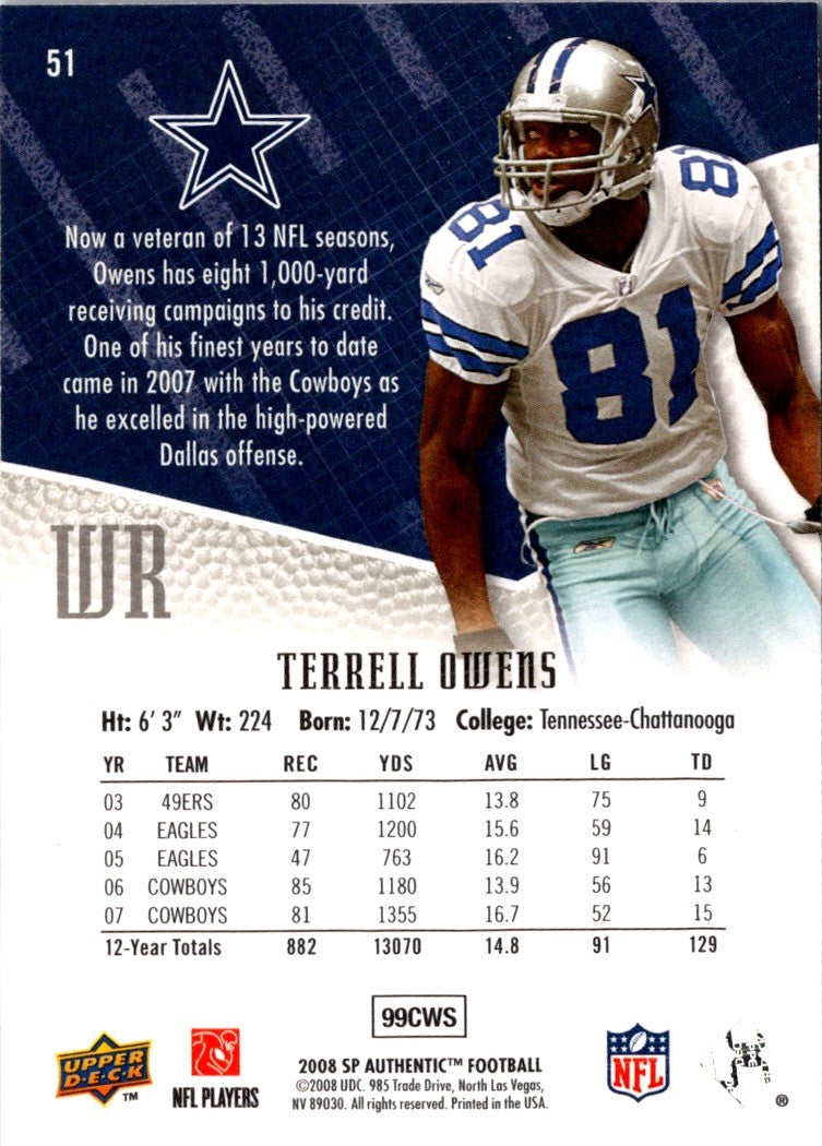 2008 Upper Deck Ultimate Collection Terrell Owens