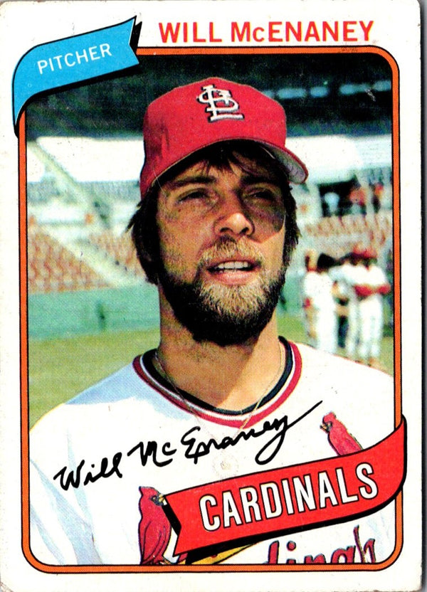 1980 Topps Will McEnaney #563