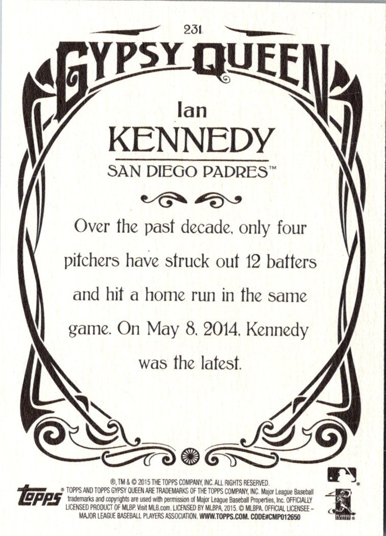 2015 Topps Gypsy Queen Ian Kennedy